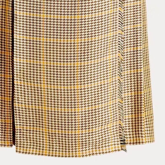 Ralph Lauren Collection 2017 Ramona Brown Multi Houndstooth Dress - Picture 10 of 16